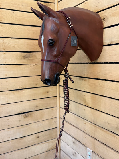 Twisted Knot Halters Rope Halter w/ Easy Off Clip & Lead