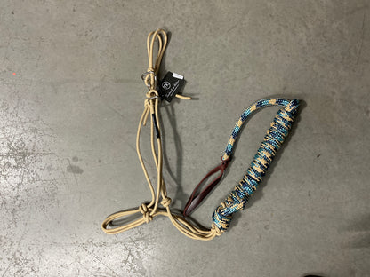 Twisted Knot Halters Rope Halter w/ Easy Off Clip & Lead