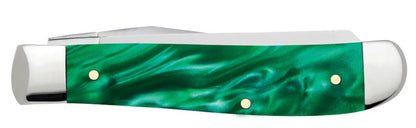 Case John Deere Smooth Green Pearl Kirinite® Mini Trapper Knife