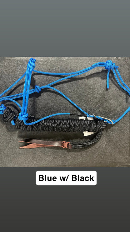 Twisted Knot Halters Rope Halter w/ Easy Off Clip & Lead