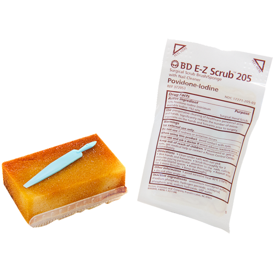 EZ Scrub Brush - 1% Povidone Iodine