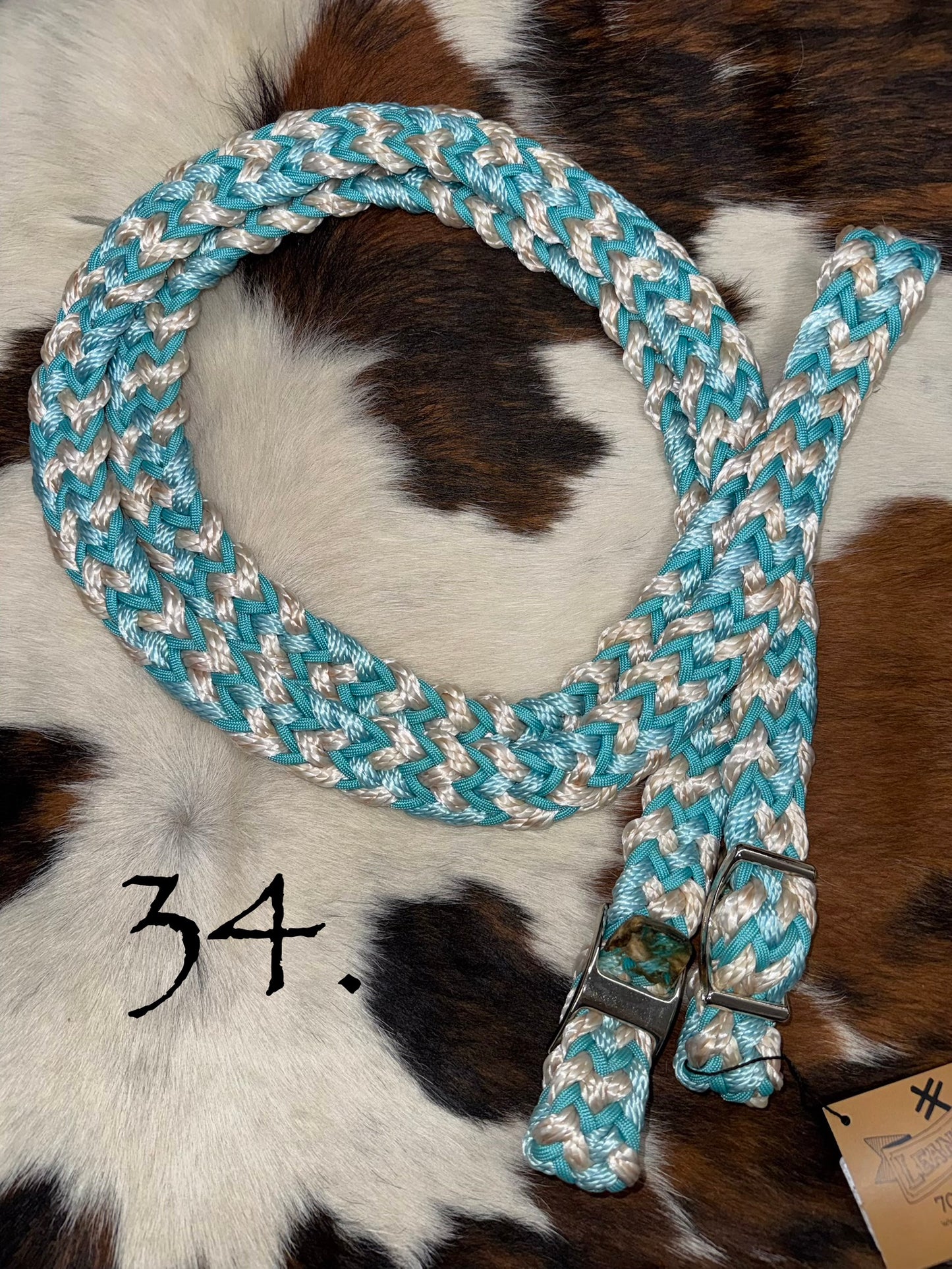 Gale Beebe 9 Strand Barrel Rein