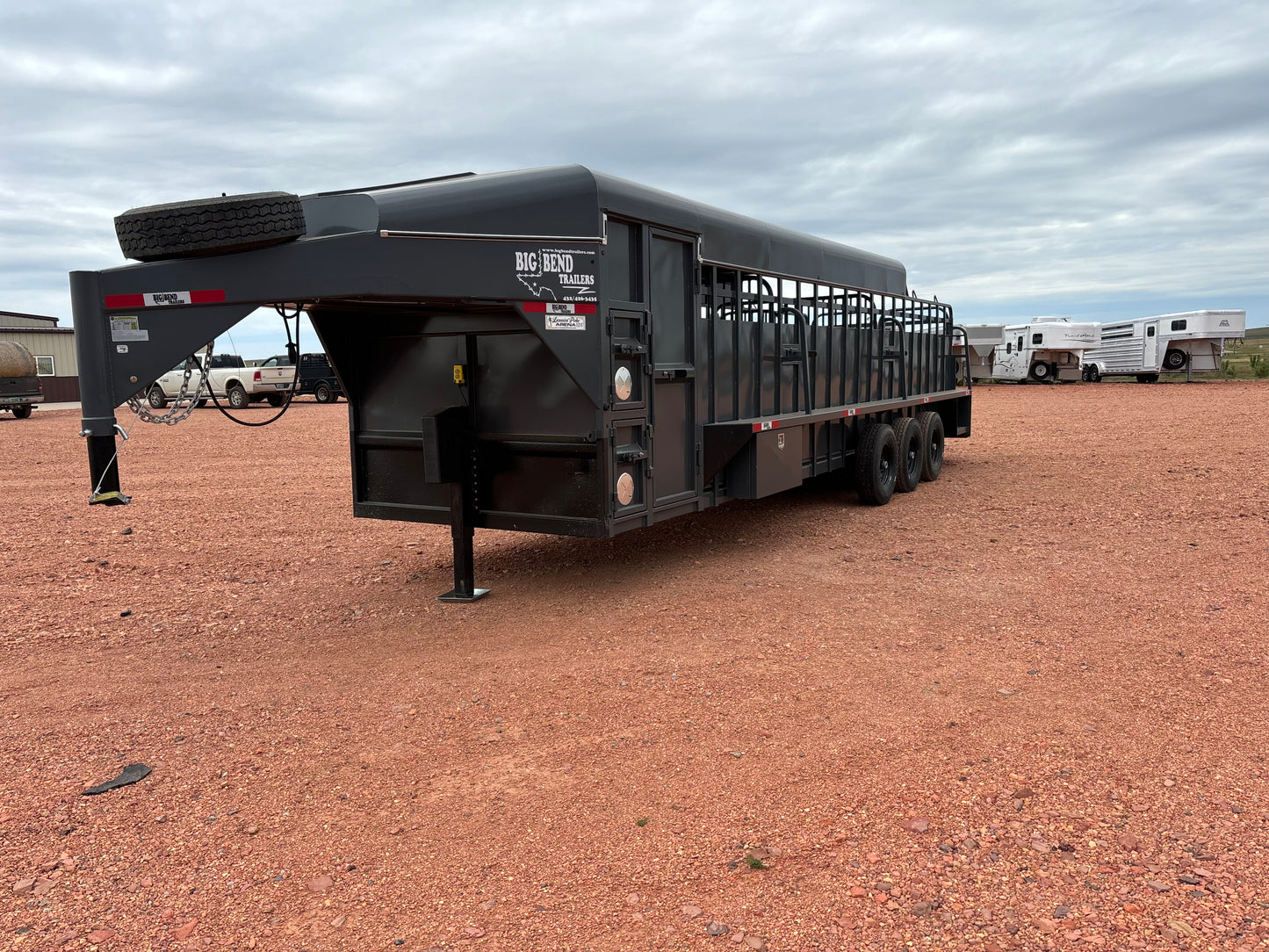 2024 Big Bend Half Top 28' Stock Trailer