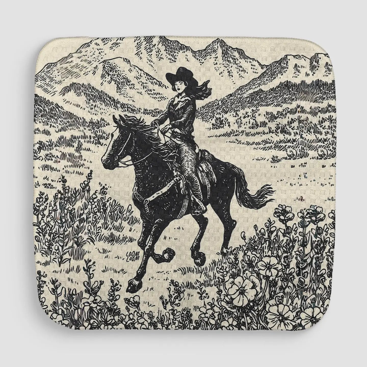 Meadow Cowgirl - Loom Loom Kitchen Towel Set