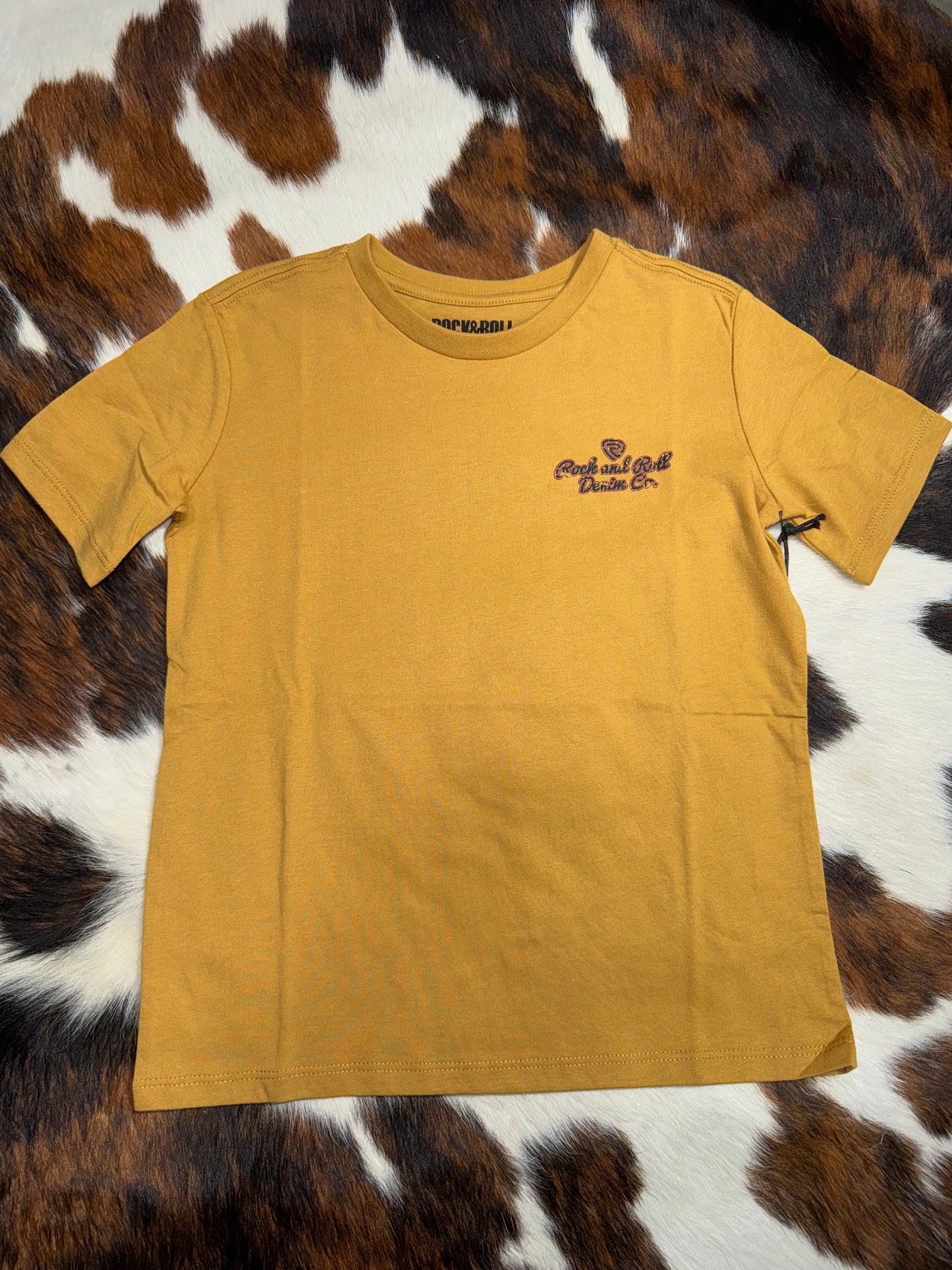 Rock & Roll Boy's Gold Denim Co. T-Shirt