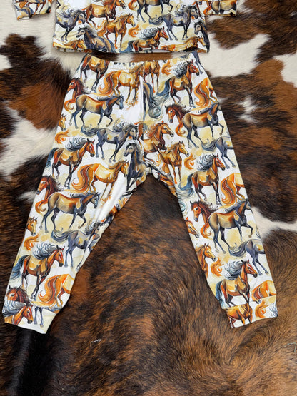 Cowgirl Hardware Infant Toned Natural Wild Horse PlaySet