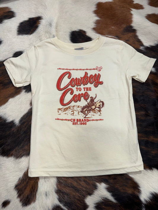 Cowboy Hardware Toddler Boy's Cream & Red Cowboy Core T-Shirt