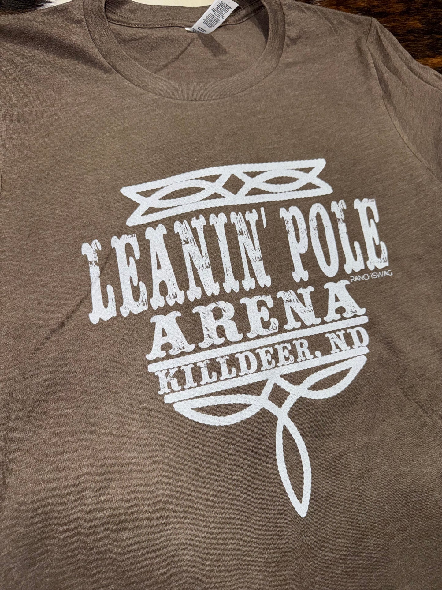 Leanin' Pole Women's Boot Stitch Graphic T-Shirt