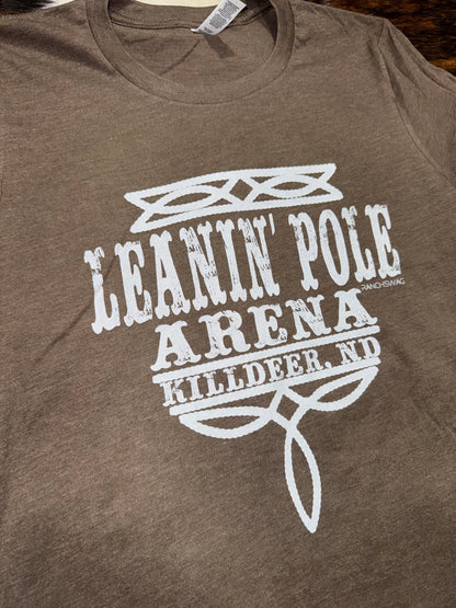 Leanin' Pole Women's Boot Stitch Graphic T-Shirt
