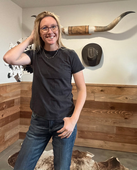 Women's Black Washout TShirt