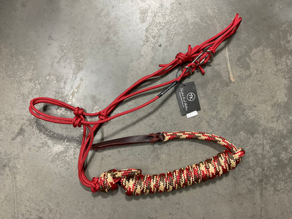 Twisted Knot Halters Rope Halter w/ Easy Off Clip & Lead