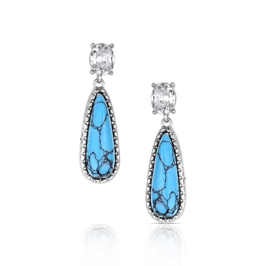 Montana Silversmiths Crystal Dawn Turquoise Earrings