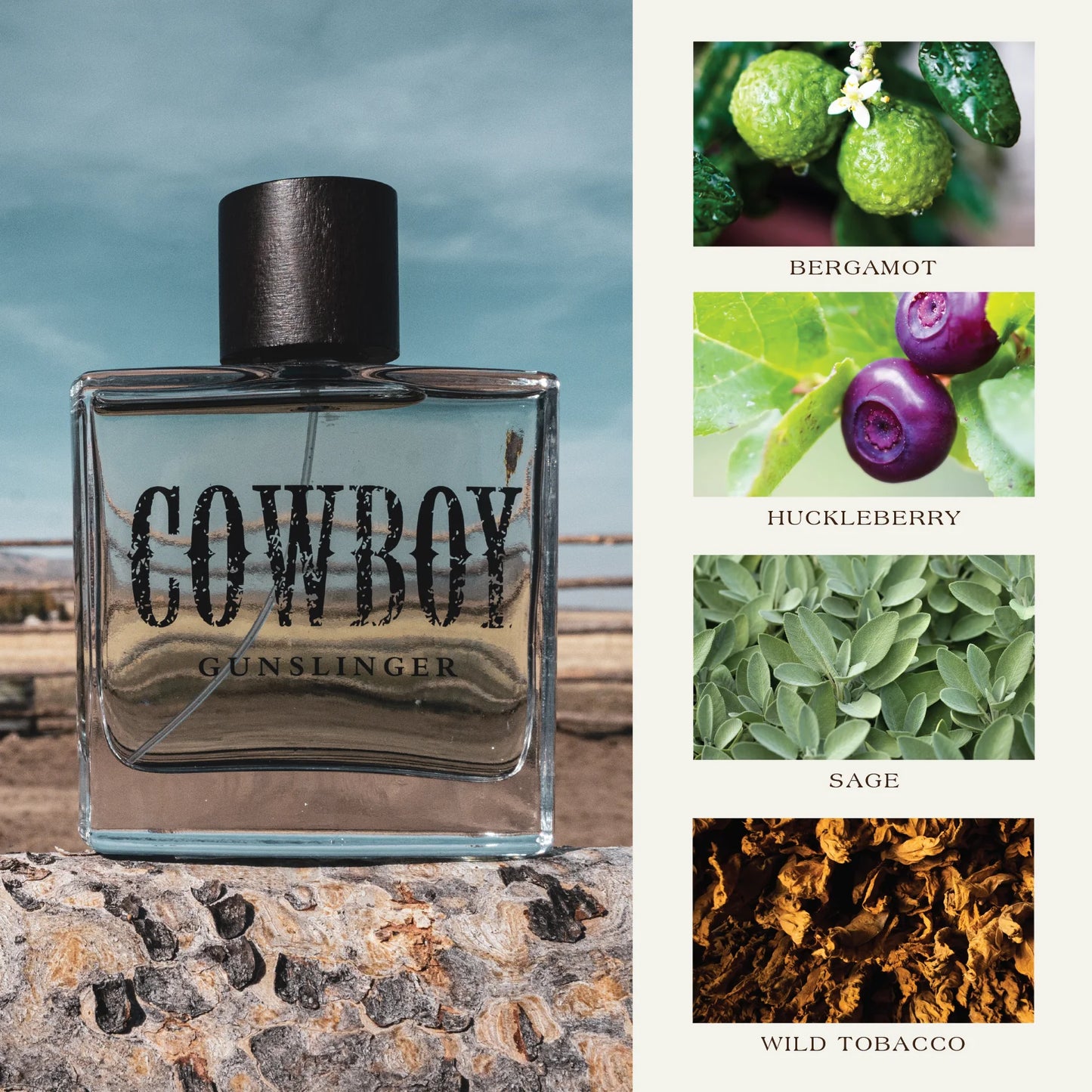 Tru Western Men's Authentic Cowboy Gunslinger Cologne