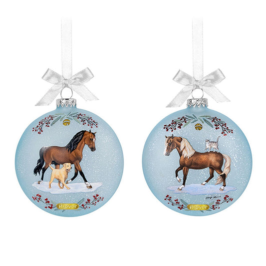 Breyer 2025 Holiday Artist's Ornament - "Morgans & Friends"