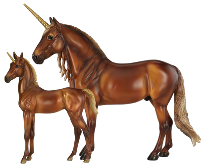 Breyer Traditional Series "Cyrus & Solana: Unicorn Stallion & Foal"