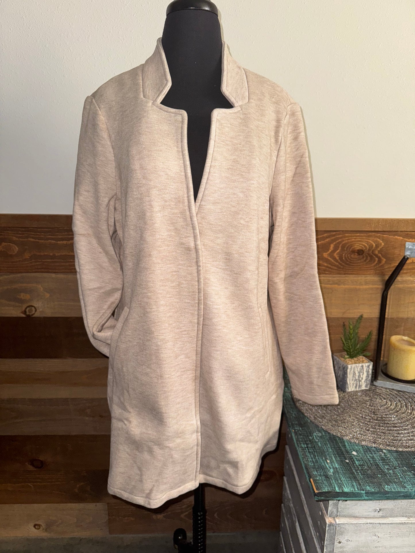 Trisha Tyler Women's Heather Oatmeal Margaret Overcoat