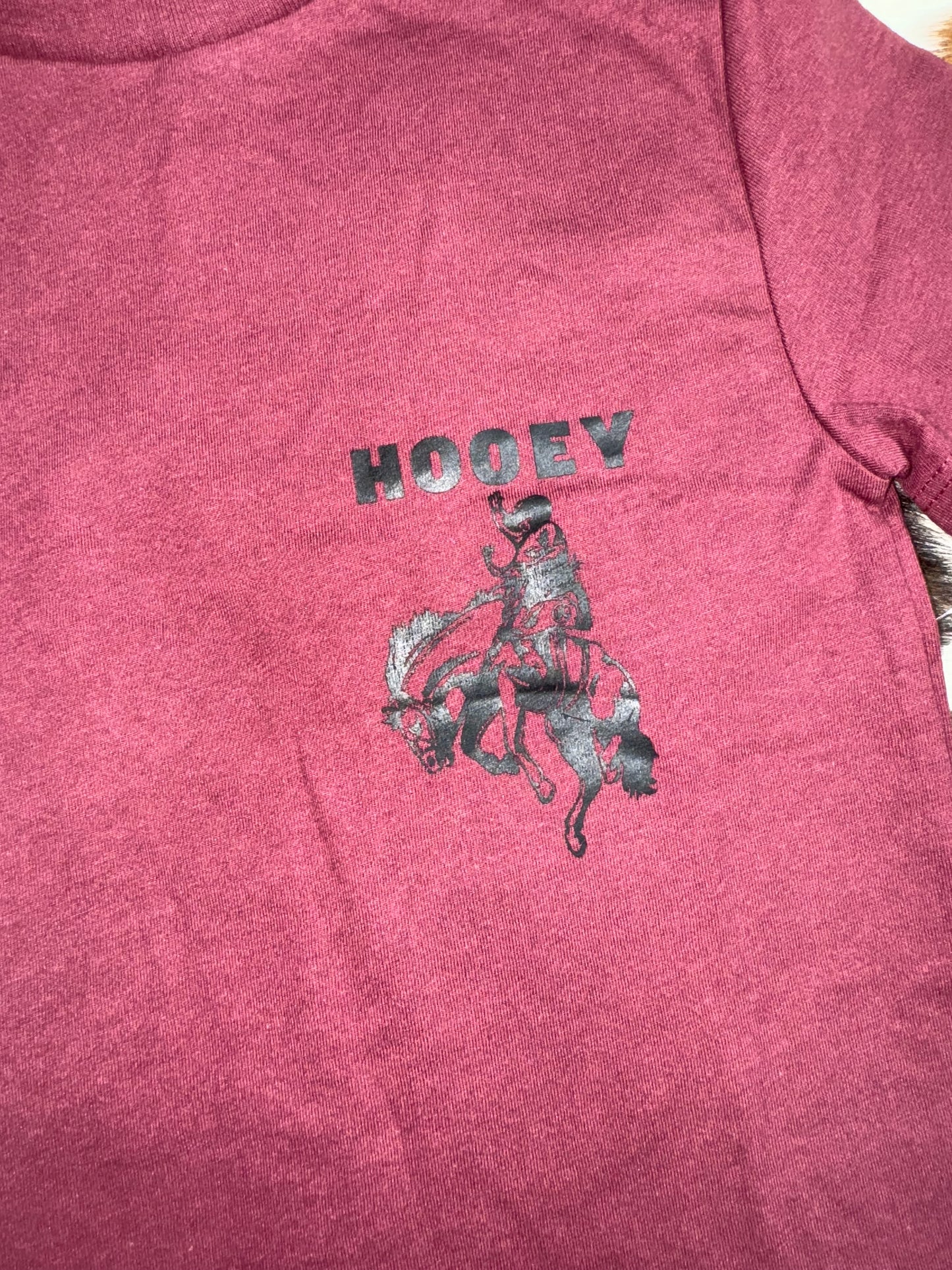 Hooey Boy's Burgundy Lucky Rider Horseshoe T-Shirt