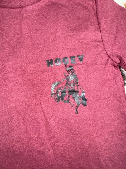 Hooey Boy's Burgundy Lucky Rider Horseshoe T-Shirt