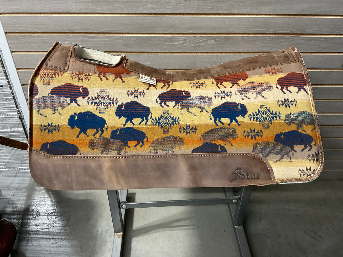 5 Star All Around Saddle Pad "Pendleton Land of the Buffalo Signature Top" 30X30