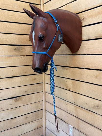 Twisted Knot Halters Rope Halter w/ Easy Off Clip & Lead