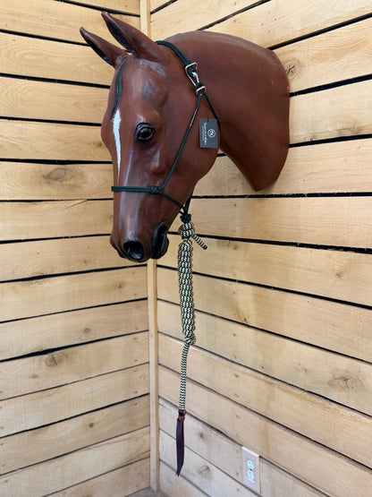 Twisted Knot Halters Rope Halter w/ Easy Off Clip & Lead