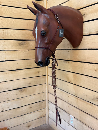 Twisted Knot Halters Rope Halter w/ Easy Off Clip & Lead