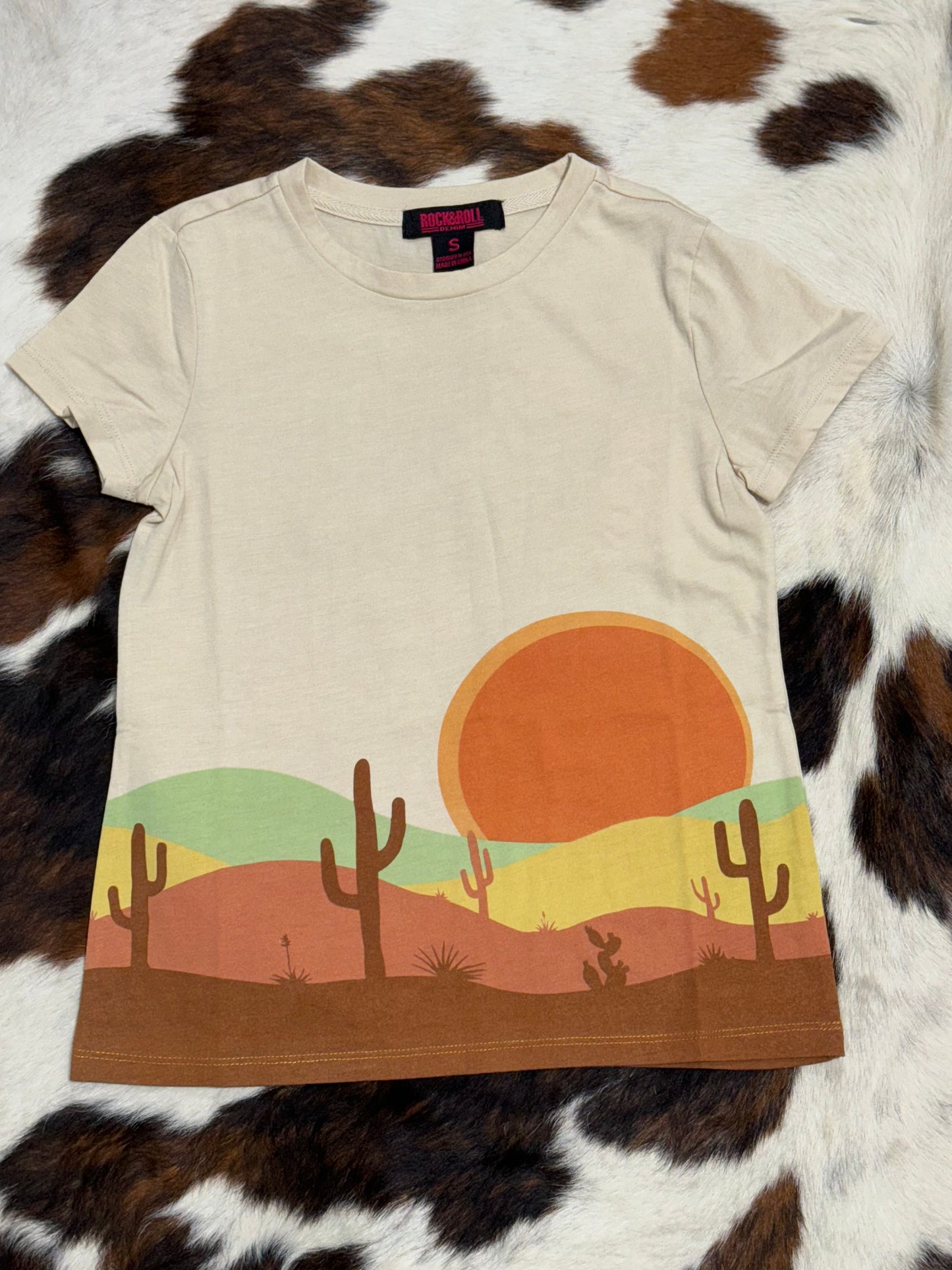 Rock & Roll Girl's Ecru Desert Sun T-Shirt