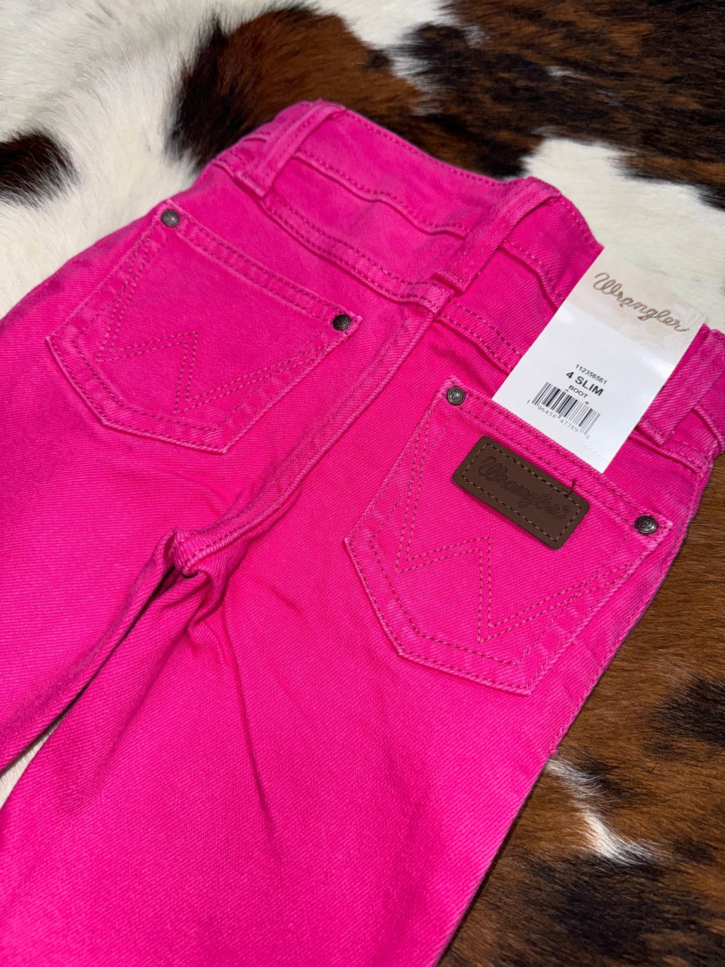 Wrangler Girl's Slim Hot Pink Reyna Bootcut Jean