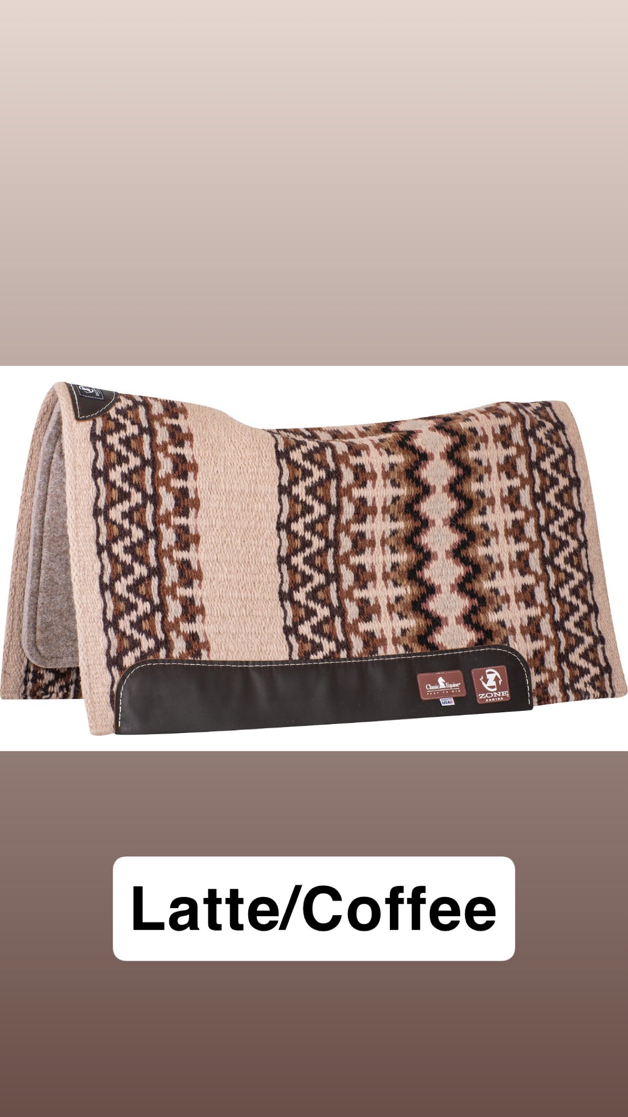 Classic Equine Wool Blanket Top Zone™ Saddle Pad