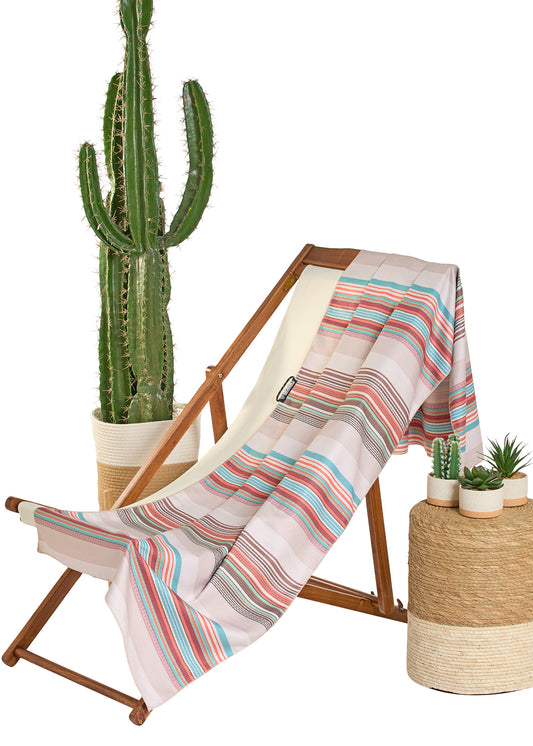 Rock & Roll Tan Stripe Towel