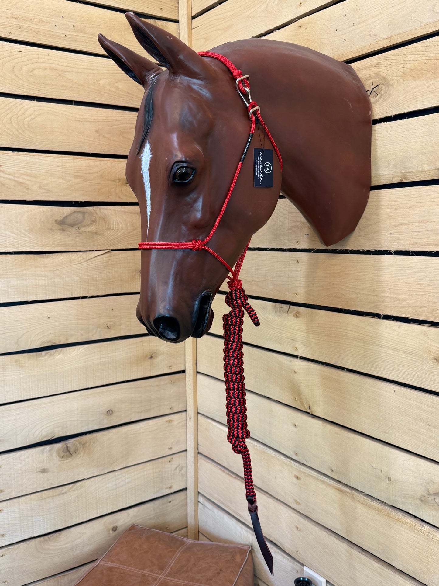 Twisted Knot Halters Rope Halter w/ Easy Off Clip & Lead