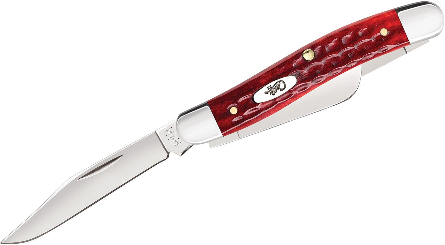Case Pocket Worn Old Red Bone Corn Cob Jig Medium Stockman