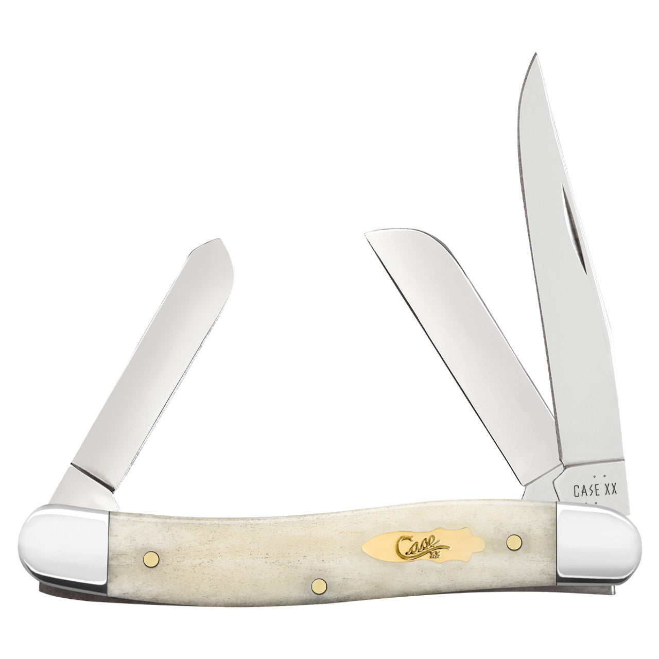 Case Smooth Natural Bone Medium Stockman Knife
