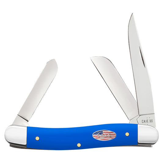 Case XX Smooth Royal Blue Synthetic Medium Stockman Knife
