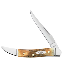 Load image into Gallery viewer, Case Genuine Stag Small Texas Toothpick Knife Fluted

