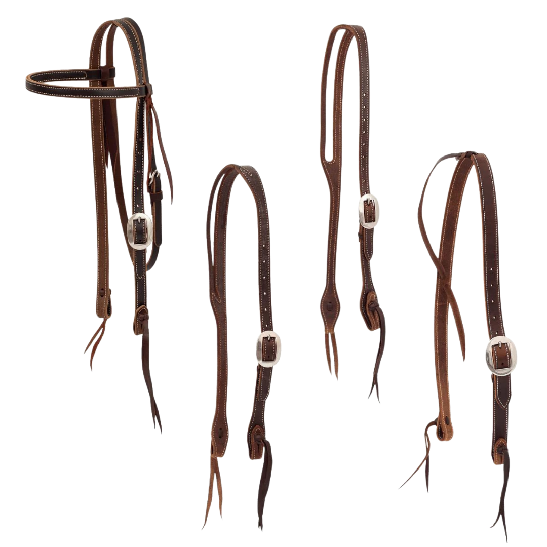 Cowboy Tack Headstalls - Chocolate