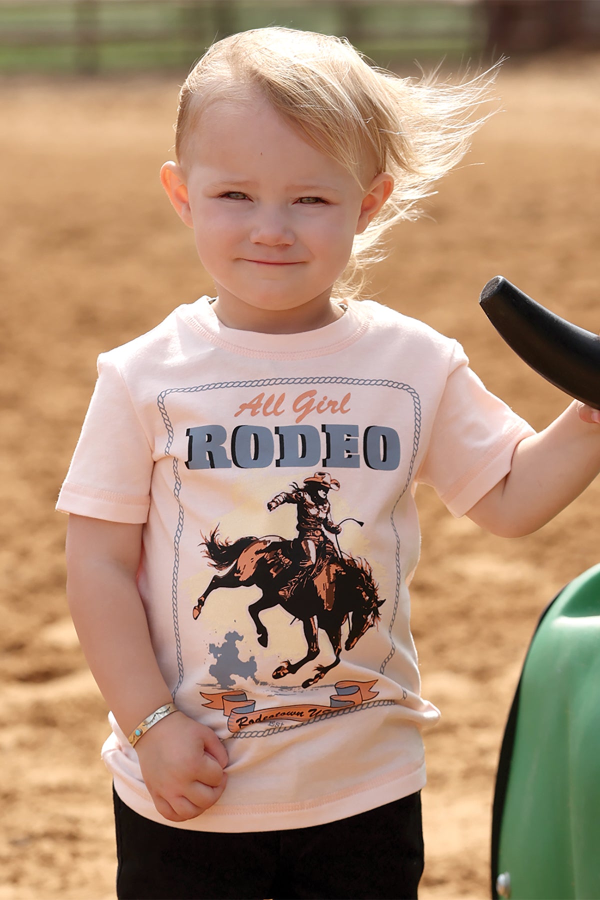 Cruel Girl's Toddler Pink All Girl Rodeo T-Shirt