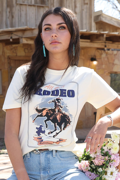 Cruel Women's Cream All Girl's Rodeo T-Shirt