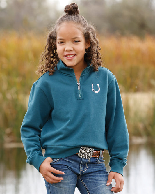Cruel Girl's Balsam Horseshoe 1/4 Zip Pullover