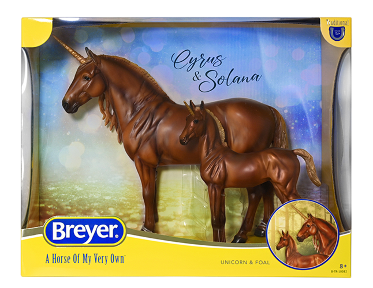 Breyer Traditional Series "Cyrus & Solana: Unicorn Stallion & Foal"