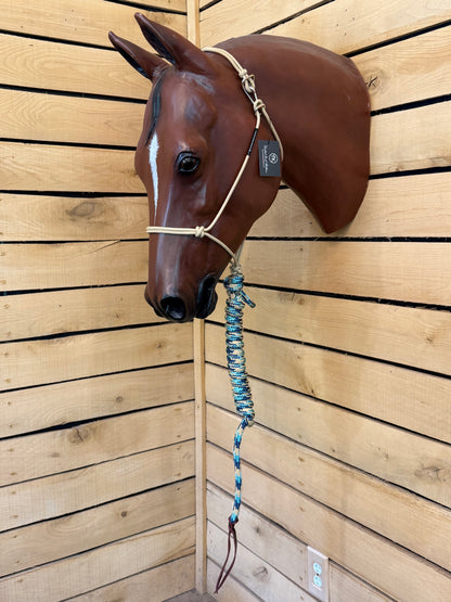 Twisted Knot Halters Rope Halter w/ Easy Off Clip & Lead