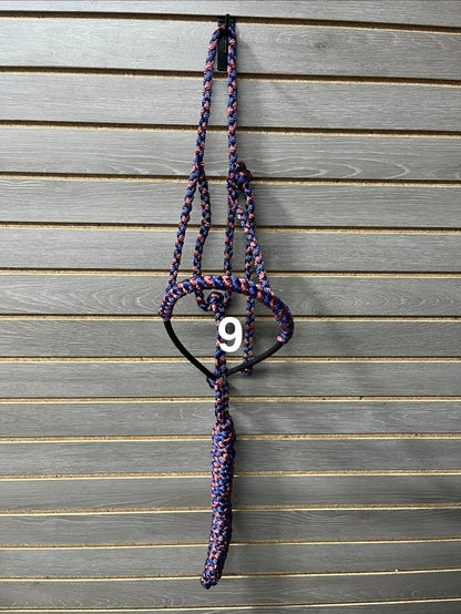 LMB Mule Tape Wrapped Rope Nose Halter - Multicolor