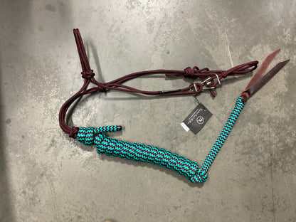 Twisted Knot Halters Rope Halter w/ Easy Off Clip & Lead