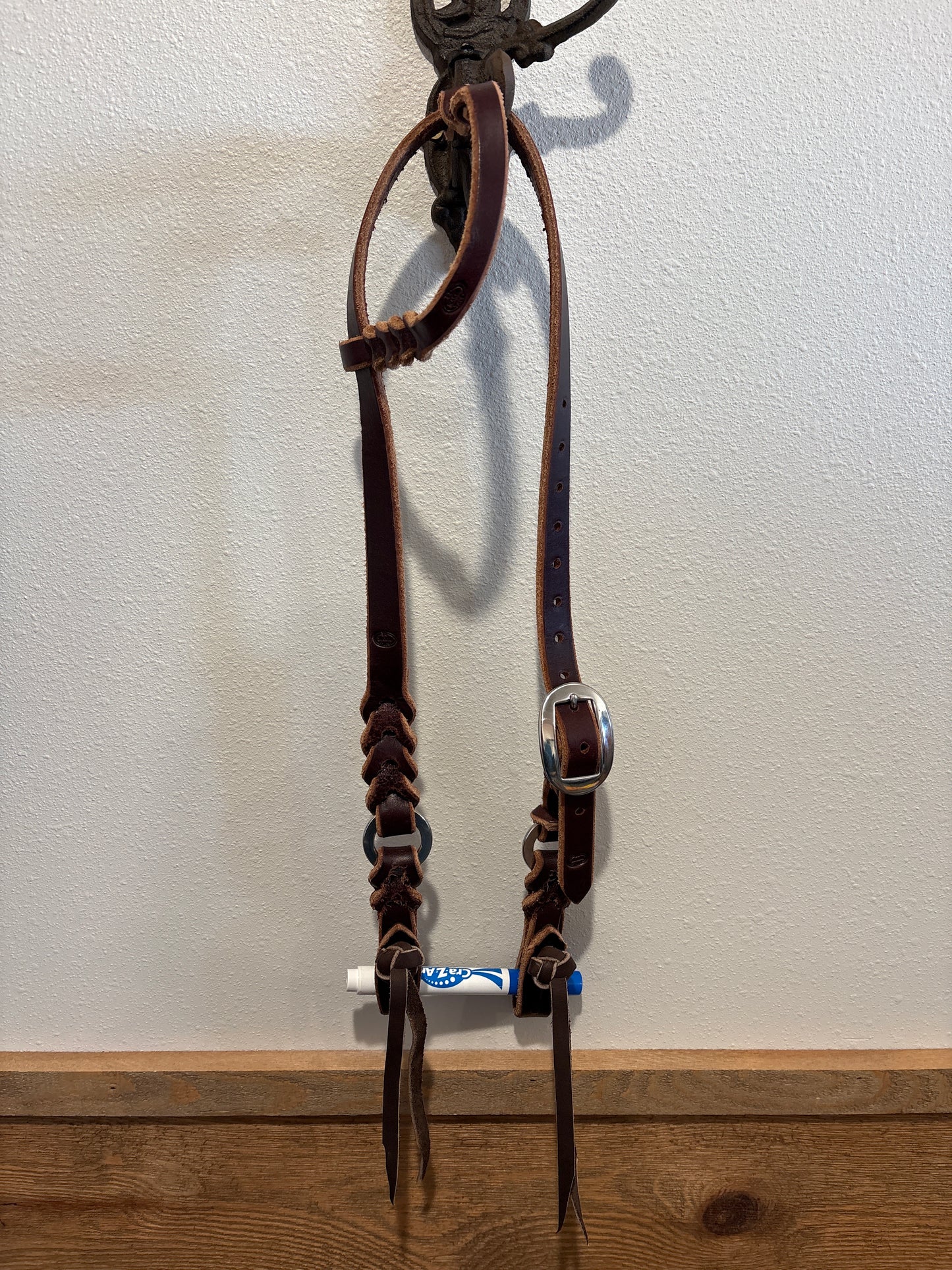 Trent Ward Blood Knot One Ear Headstall with Quick Change Pineapple Knots
