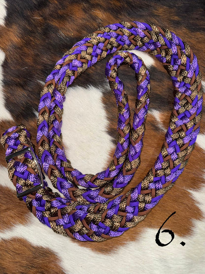 Gale Beebe 9 Strand Round Barrel Rein