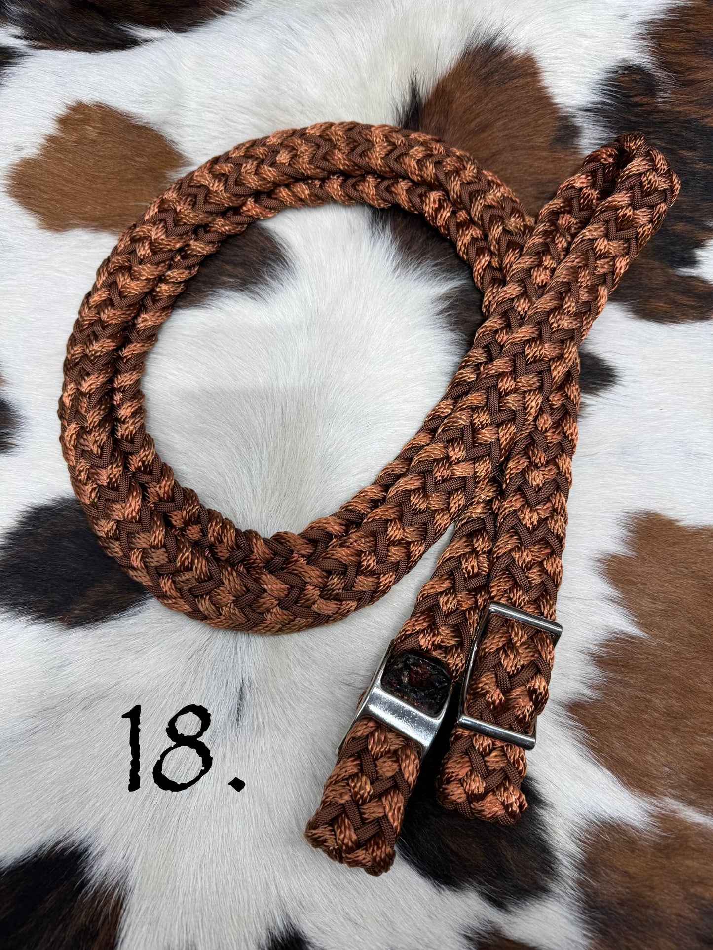 Gale Beebe 9 Strand Barrel Rein