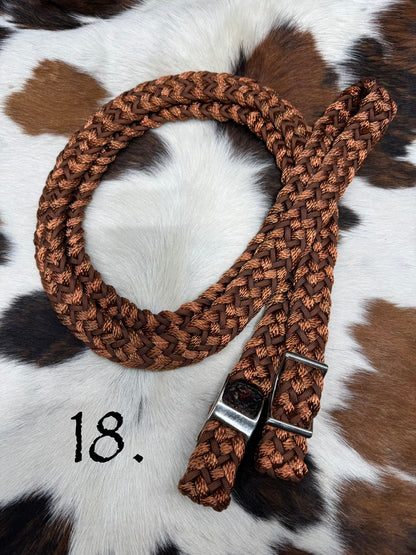 Gale Beebe 9 Strand Barrel Rein