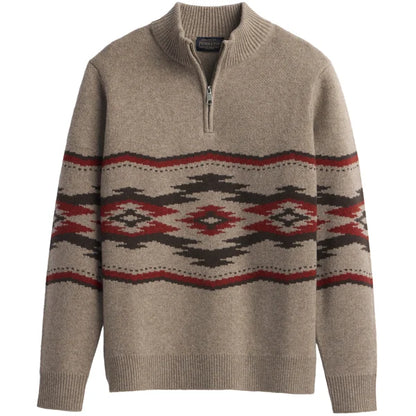 Pendleton Men's Crown Point Lambswool  ¼ Zip Wool Sweater