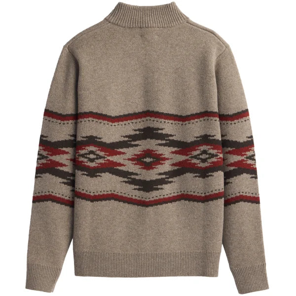 Pendleton Men's Crown Point Lambswool  ¼ Zip Wool Sweater