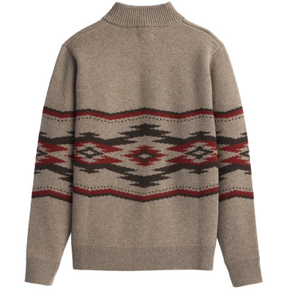 Pendleton Men's Crown Point Lambswool  ¼ Zip Wool Sweater
